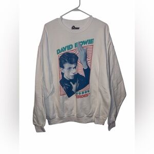 David Bowie Heros Crewneck Size XL New With Tags